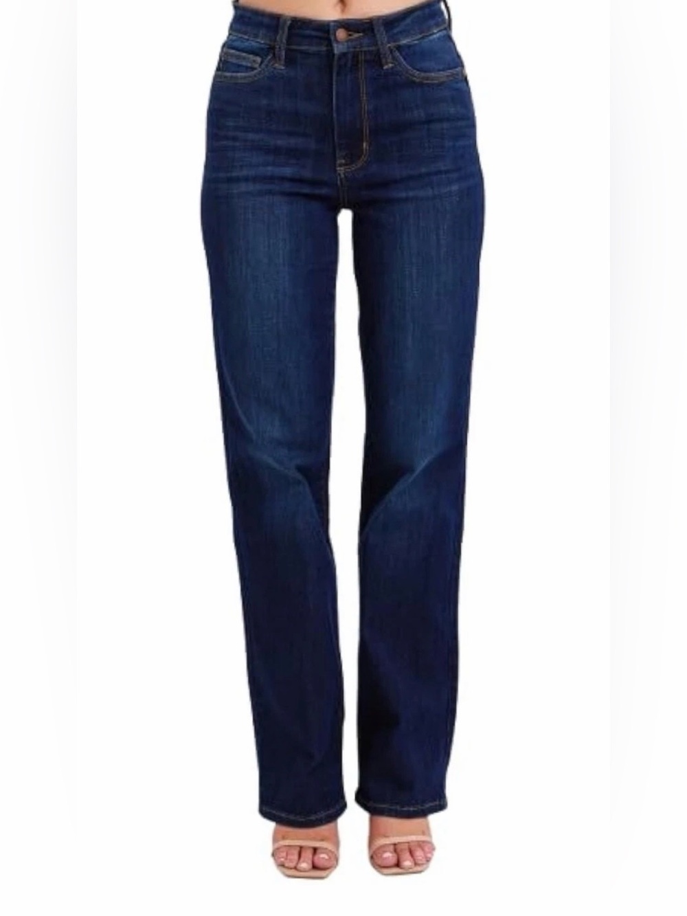 [NWT] Judy Blue Straight Fit Jeans Womens 25 Dark Wash High Waist JB82627DK-CO